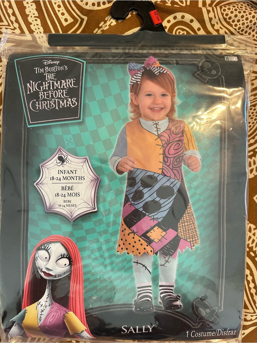 Disney Sally Infant Halloween Costume — Multicolor Patchwork Dress